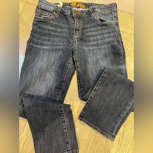 Kut from the Kloth Bardot Skinny Boyfriend Jeans Women's Size 4 Crop Dark Wash.